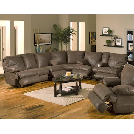 Sectional w/Sofa, Love Seat and Wedge